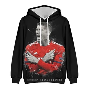 Bluza dziecięca 3D Piłkarze LEWANDOWSKI Rozmiar 100-160
