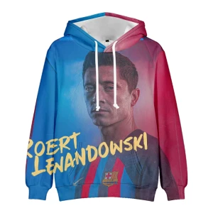 Bluza dziecięca 3D Piłkarze LEWANDOWSKI Rozmiar 100-160