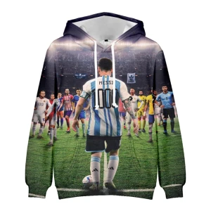 Bluza dziecięca 3D Piłkarze MESSI Rozmiar 100-160