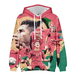 Bluza dziecięca 3D Piłkarze RONALDO Rozmiar 100-160