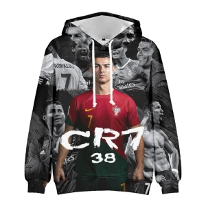Bluza dziecięca 3D Piłkarze RONALDO Rozmiar 100-160