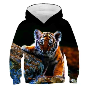 Bluza dziecięca  3D TYGRYS Rozmiar 100-160