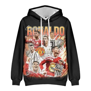 Bluza dziecięca 3D Piłkarze RONALDO Rozmiar 100-160