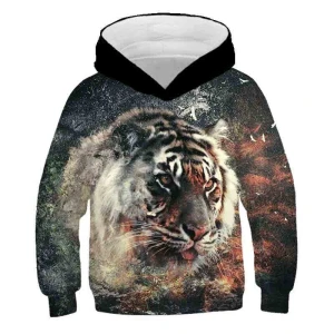 Bluza dziecięca  3D TYGRYS Rozmiar 100-160