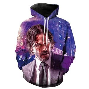  Bluza UNISEX 3D John Wick  Rozmiar XXS-4XL     