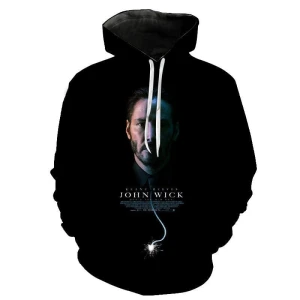 Bluza UNISEX 3D John Wick  Rozmiar XXS-4XL     