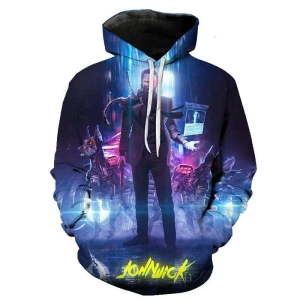  Bluza UNISEX 3D John Wick  Rozmiar XXS-4XL       
