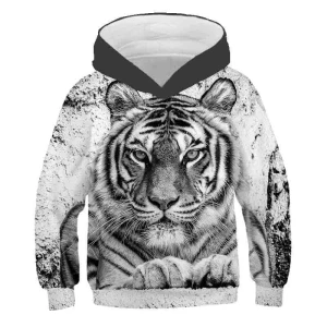 Bluza dziecięca  3D TYGRYS Rozmiar 100-160