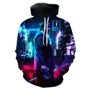 Bluza UNISEX 3D John Wick  Rozmiar XXS-4XL       