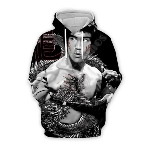  Bluza UNISEX 3D Bruce Lee  Rozmiar XXS-4XL        